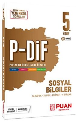 Puan Yayınları Puan Yayınları 5. Sınıf Sosyal Bilgiler PDİF Konu Anlatım Föyleri - 1