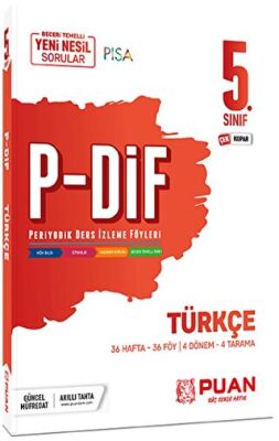 Puan Yayınları Puan Yayınları 5. Sınıf Türkçe PDİF Konu Anlatım Föyleri - 1