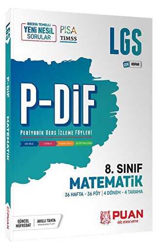 Puan Akademi Yayınları Puan Yayınları 8. Sınıf LGS Matematik PDİF Konu Anlatım Föyleri