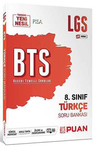 Puan Akademi Yayınları Puan Yayınları 8. Sınıf LGS Türkçe BTS Beceri Temelli Soru Bankası