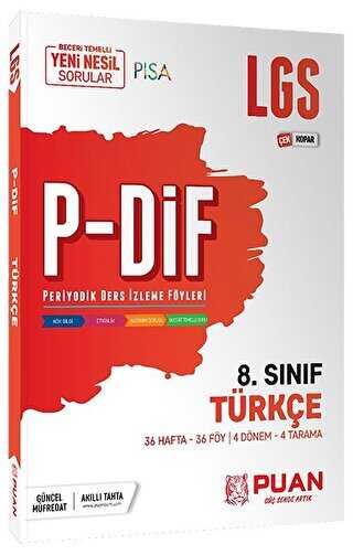 Puan Akademi Yayınları Puan Yayınları 8. Sınıf LGS Türkçe PDİF Konu Anlatım Föyleri