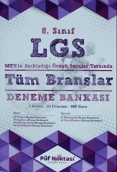 Püf Noktası Yayınları 8. Sınıf LGS Tüm Branşlar Deneme Bankası - Püf Noktası Yayınları