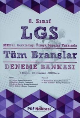 Püf Noktası Yayınları 8. Sınıf LGS Tüm Branşlar Deneme Bankası - 1