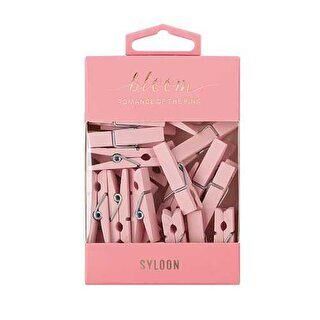 Pyrus Kağıt Tutucu Mini Mandal Pembe - 1