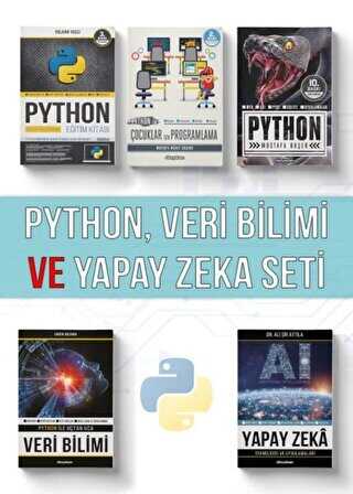 Python, Veri Bilimi ve Yapay Zeka Seti 5 Kitap