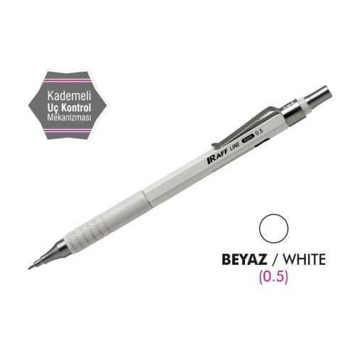 Raff Versatil Kalem Metal Beyaz 0.5 Mm