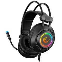 Rampage RM-K19 RAGING PLUS Siyah USB 7.1 Surround RGB Ledli Gaming Oyuncu Mikrofonlu Kulaklık - Rampage