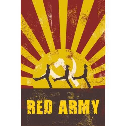 Red Army Kızıl Ordu Retro Vintage Ahşap Poster