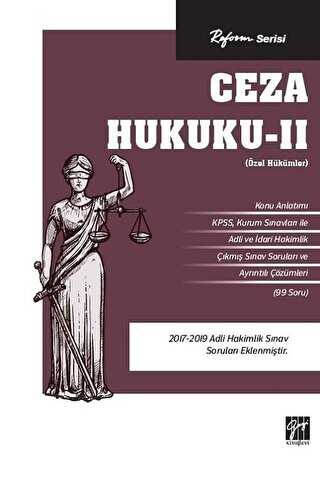 Reform Serisi Ceza Hukuku - 2 Özel Hükümler - Gazi Kitabevi