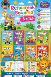 Rengarenk Boyama 8 Kitap - Karatay Çocuk