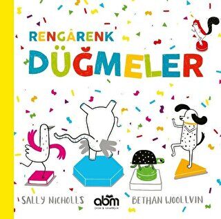 Rengarenk Düğmeler kapağı