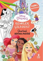 Renkler Çıldırdı- Disney Prenses Çıkartmalı Boyama Partisi - Doğan Çocuk