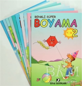 Renkli Süper Boyama 10 Kitap Takım