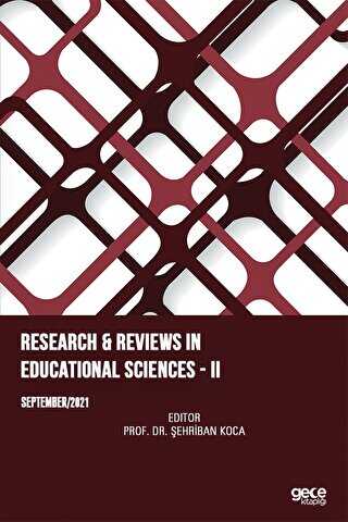 Research Reviews In Educational Sciences II - 1