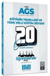 2025 MEB AGS Eğitimin Temelleri ve Türk Milli Eğitim Sistemi Öğretmenler Ekibi 20 Deneme - Retro Yayıncılık