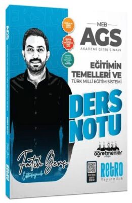 2026 MEB-AGS Eğitimin Temelleri ve Türk Milli Eğitim Sistemi Ders Notu - 1