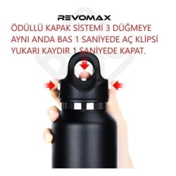 Revomax 16 Oz Beyaz 473 Ml Paslanmaz Çelik Vakumlu - 7