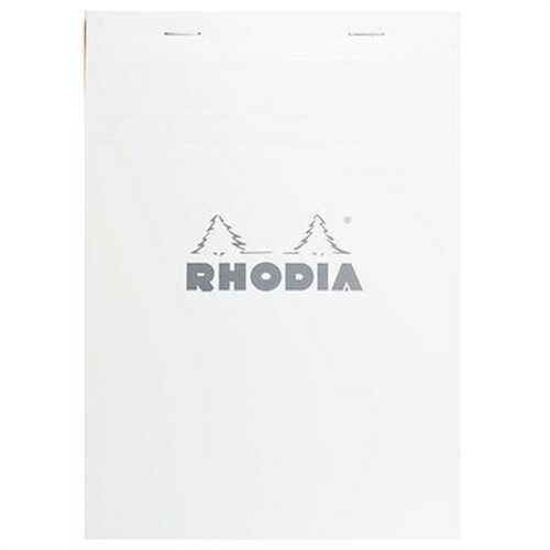 Rhodia Basics Bloknot Kareli Beyaz Kapak Zımbalı A6 80 Yaprak