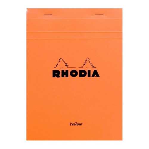 Rhodia Basics Bloknot Kareli Turuncu Kapak Sarı Kağıt A5 80 Yaprak