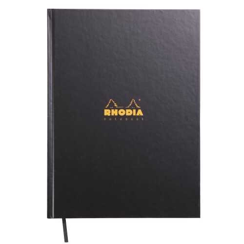 Rhodia Basics Defter Çizgili Sert Siyah Kapak A4 80 Yaprak
