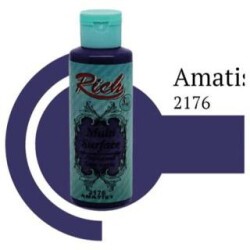 Rich Multi Surface Akrilik Boya 120 Cc Amatist Mls-120-2176 - Rich