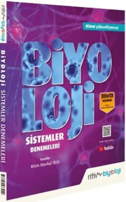 Ritim Biyoloji Yayınları AYT Biyoloji Sistemler 30 x 13 Deneme - 1