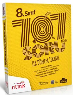 Ritmik Yayınları 8. Sınıf 707 Soruda İlk Dönem Tekrarı - 1