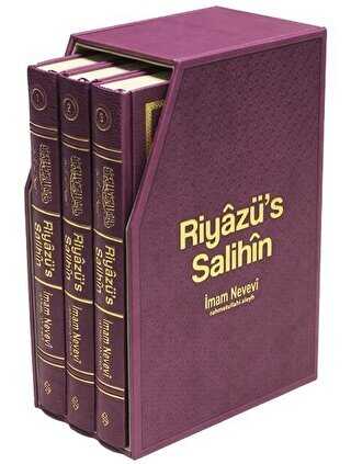 Riyazüs Salihin 3 Cilt Özel Tasarım - Lila - Semerkand Yayınları