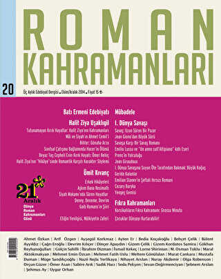Roman Kahramanları Sayı: 20 - Roman Kahramanları Dergisi