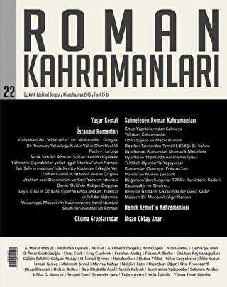 Roman Kahramanları Sayı: 22 Nisan-Haziran 2015 - 1