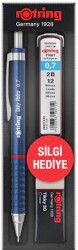 Rotring Retro Okul Seti 0.7 Mm Versatil Uçlu Kalem-Silgi-Uç Mavi - Rotring