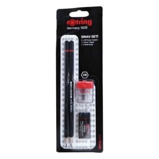 Rotring Rotring Sınav Seti 2B Sınav Kalemi 2 Li + Silgi + Kalemtıraş - 1