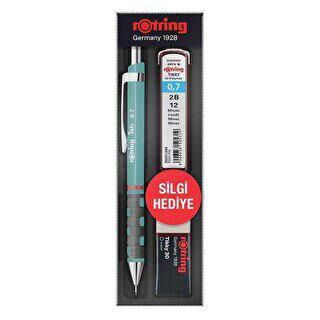 Rotring Tıkky Min Silgi 3`Lü Okul Seti - 0.7 Deniz Mavi - 1