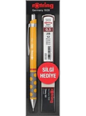 Rotring Tikky Rd 0.5+Min Silgi Hediyeli - Mango Turuncu - 1
