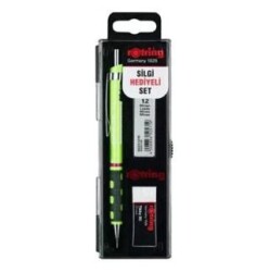 Rotring Tikky Rd 0.7+Min Silgi Hediyeli - Limon Yeşili - Rotring