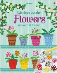 Rub Down Transfer Books: Flowers - Usborne