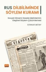 Rus Dilbiliminde Söylem Kuramı - Nobel Bilimsel Eserler