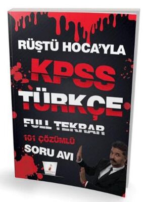 Pelikan Tıp Teknik Yayıncılık Rüştü Hoca`yla KPSS Türkçe Full Tekrar 101 Çözümlü Soru Avı
