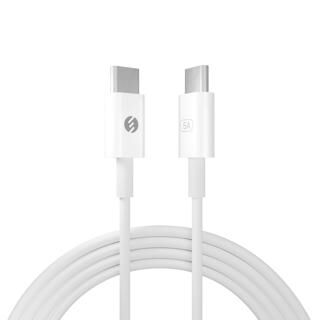 S-link SL-C124 Type C to Type C Quick Super Charge 1m 20V 5A 100Watt PD 3.0 Data ve Şarj Kablosu Bey - 1