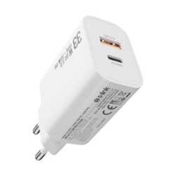 S-link SL-EC67 Type USB-C 30W PD - 33W PPS USB QC 3.0 18W Hızlı Ev Şarj Adaptörü - S-link