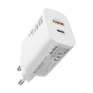 S-link SL-EC67 Type USB-C 30W PD - 33W PPS USB QC 3.0 18W Hızlı Ev Şarj Adaptörü - 1