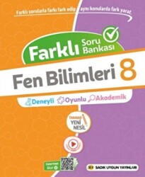 Sadık Uygun Yayınları 8. Sınıf Farklı Soru Bankası Fen Bilimleri - Sadık Uygun Yayınları