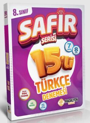Madalyon Yayınları Safir 8. Sınıf Türkçe Branş Deneme 15`li - 1