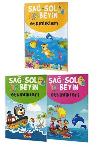 Sağ ve Sol Beyin Etkinlikleri Seti 3+Yaş - Aktif Zeka Yayınları