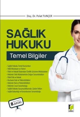 Sağlık Hukuku Temel Bilgiler - 1