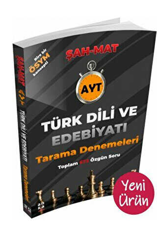 Anka Eğitim Yayınları Şah Mat AYT Türk Dili ve Edebiyatı Tarama Denemeleri