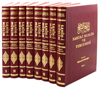 Sahih-i Muslim ve Tercemesi 8 Cilt Takım kapağı