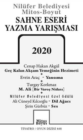 Sahne Eseri Yazma Yarışması 2020 - Mitos Boyut Yayınları