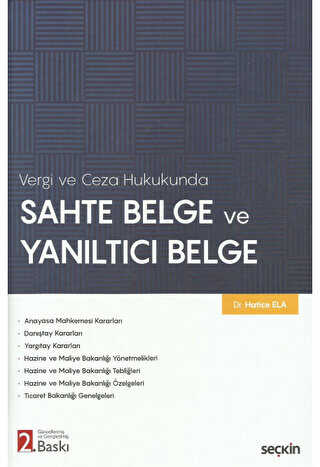 Sahte Belge ve Yanıltıcı Belge - Seçkin Yayıncılık