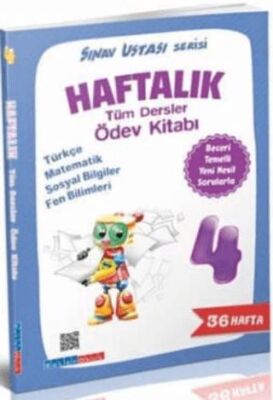 Salan Yayınları 4. Sınıf Tüm Dersler Haftalık Sınav Ustası Ödev Kitabı - 1